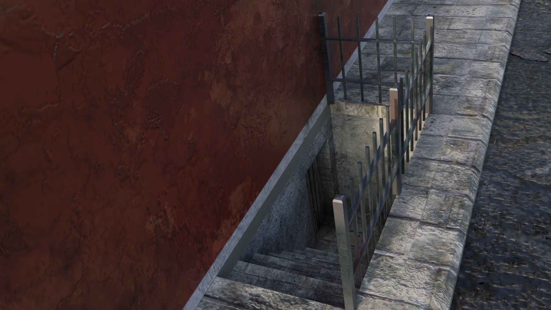 Building Block Low-poly 3D model_7