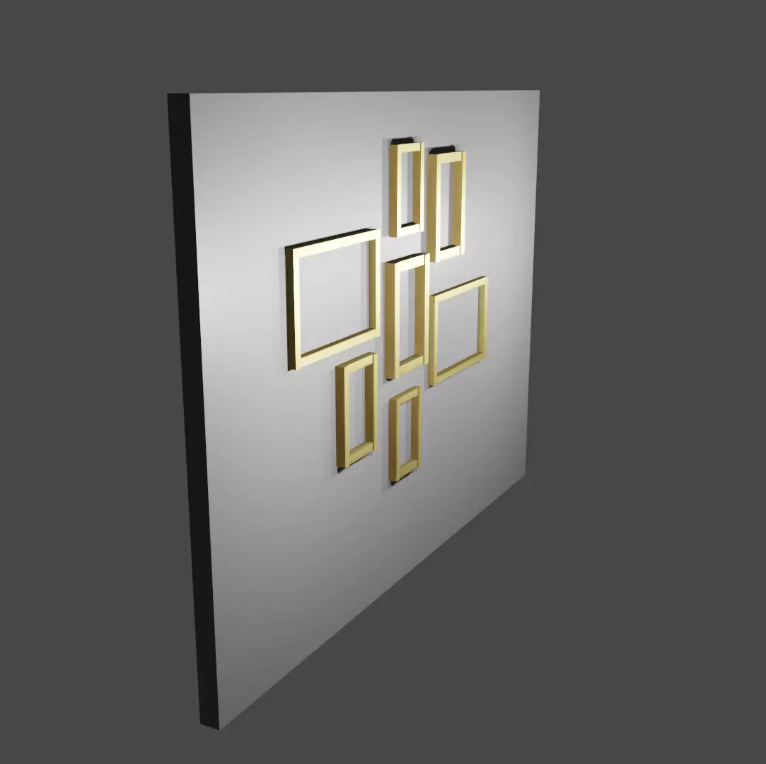 Photo Frame Wall Decoration Free 3D model