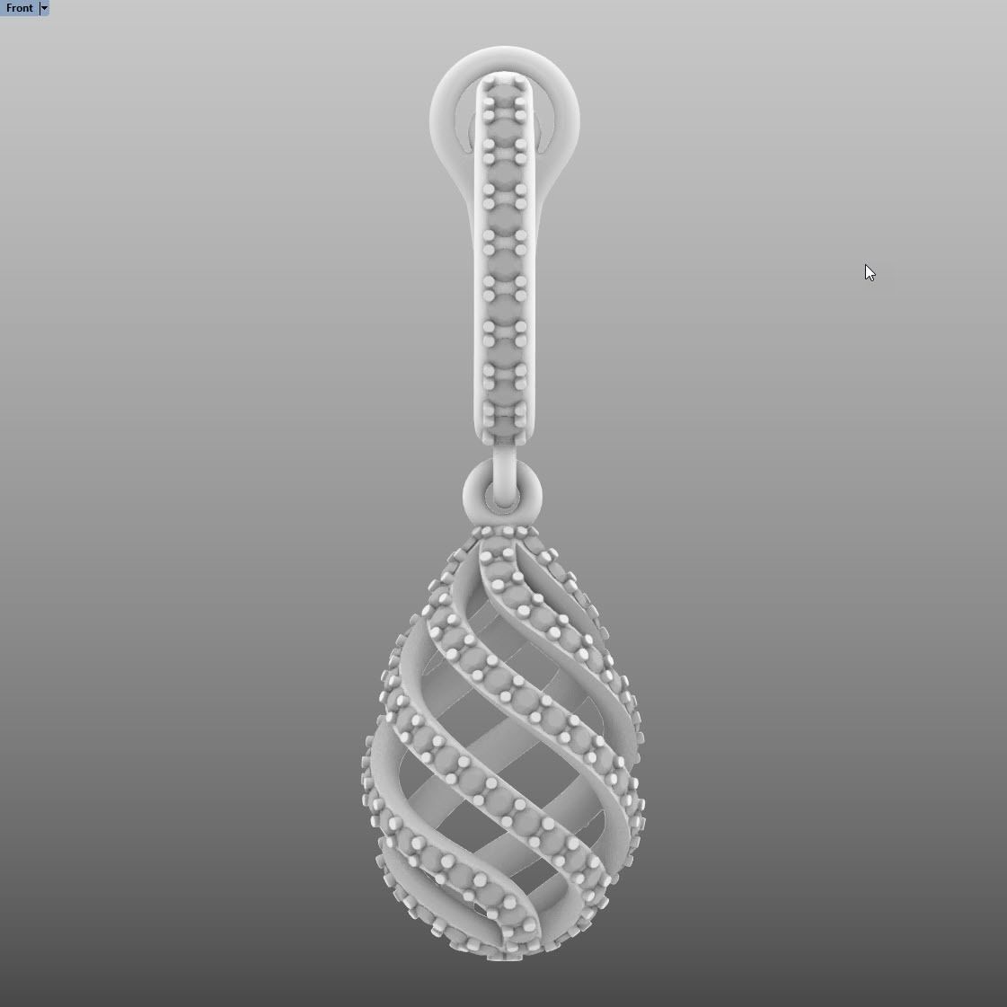 The drop of water 3D print model_5