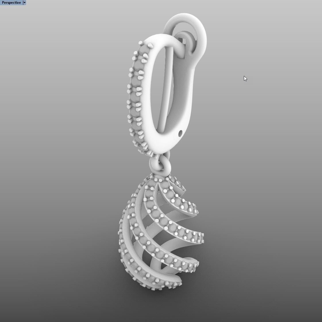 The drop of water 3D print model_3