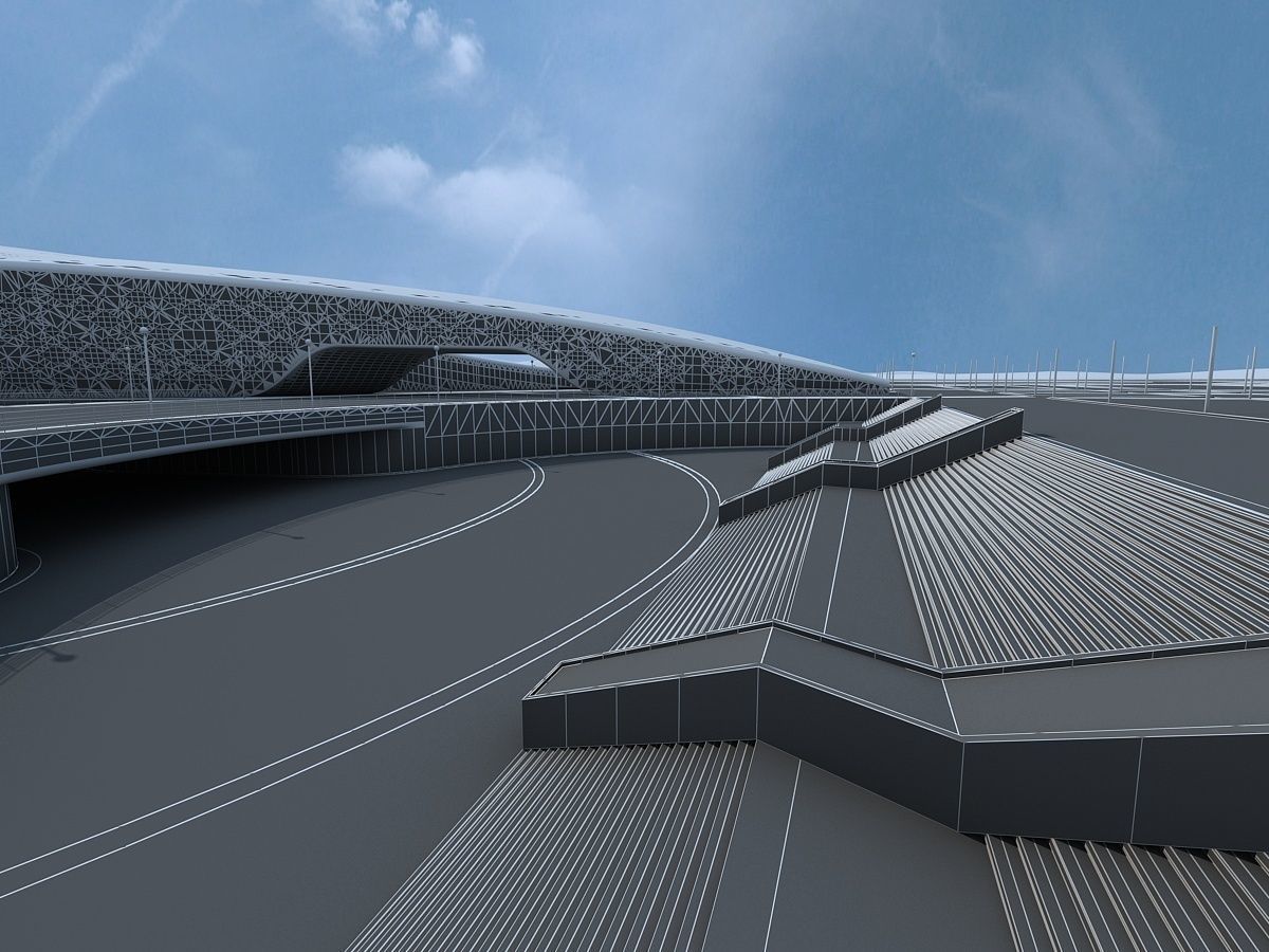 Commercial Center Complex 3D model_25