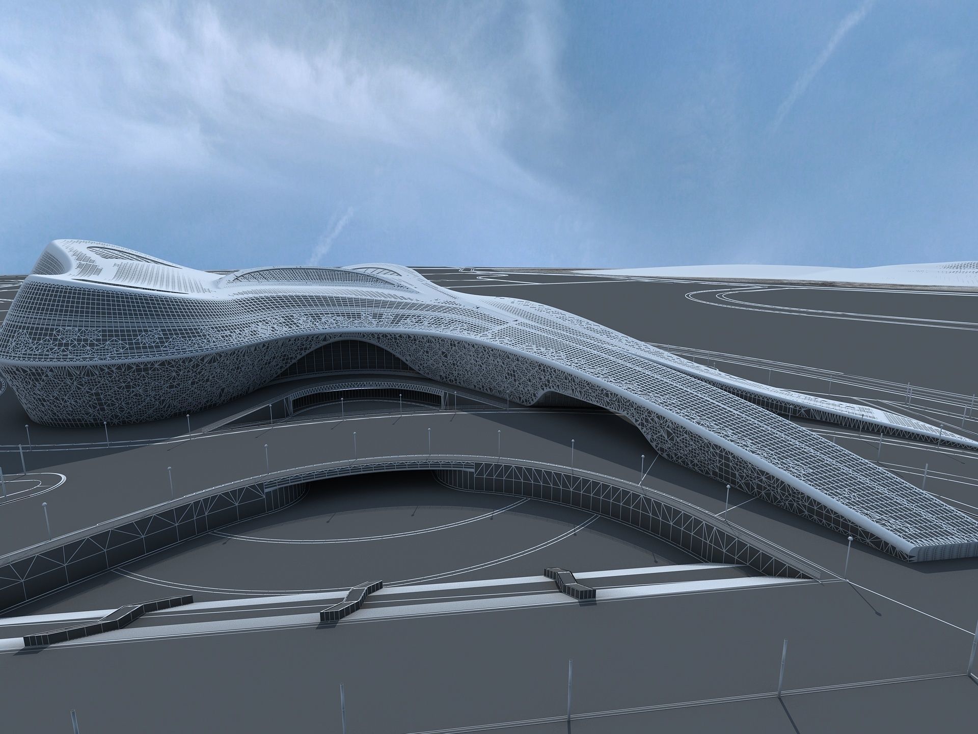 Commercial Center Complex 3D model_20