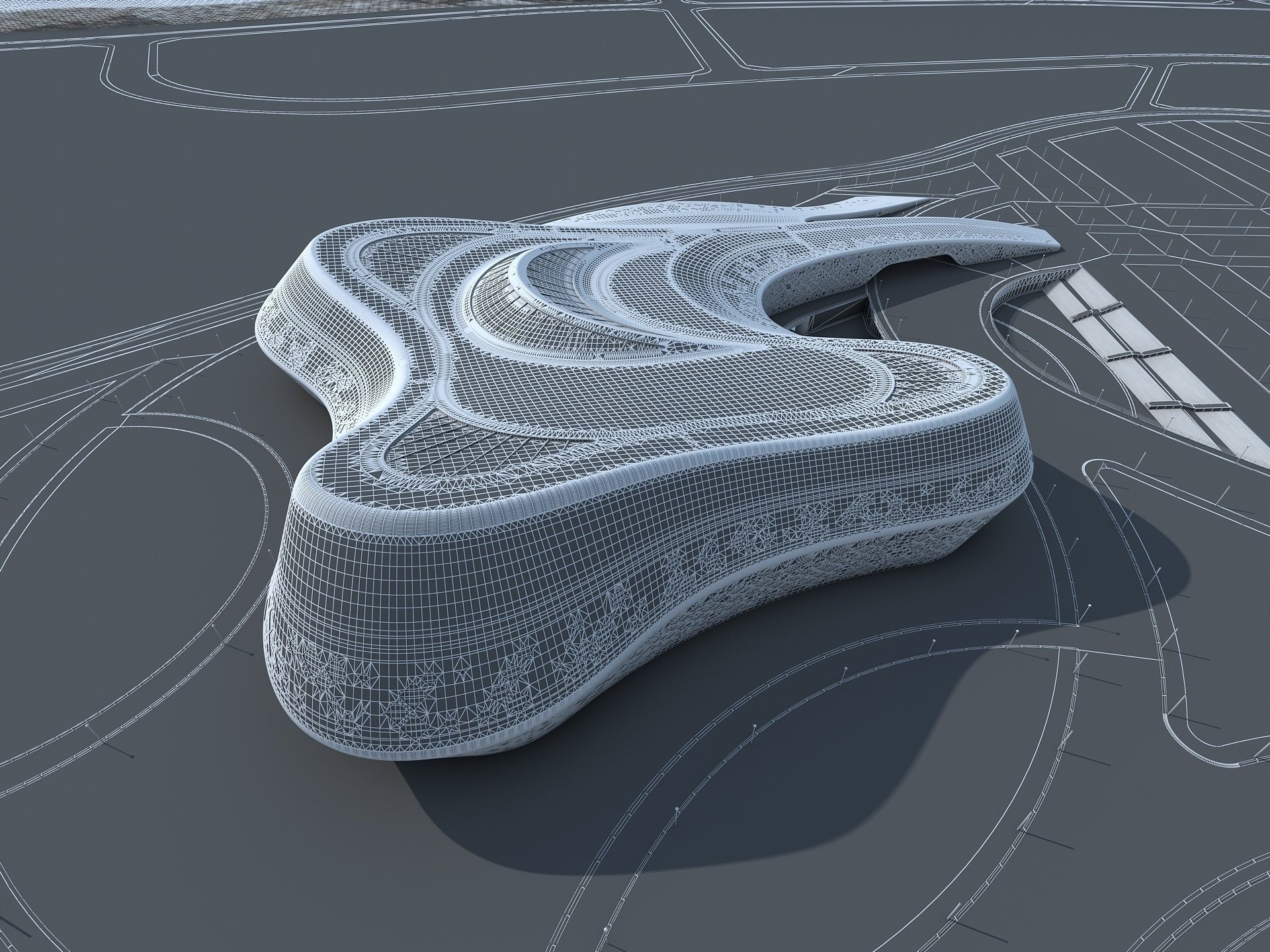 Commercial Center Complex 3D model_18