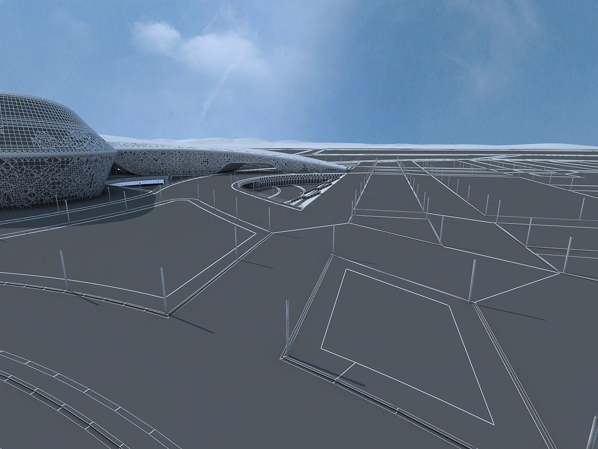 Commercial Center Complex 3D model_23