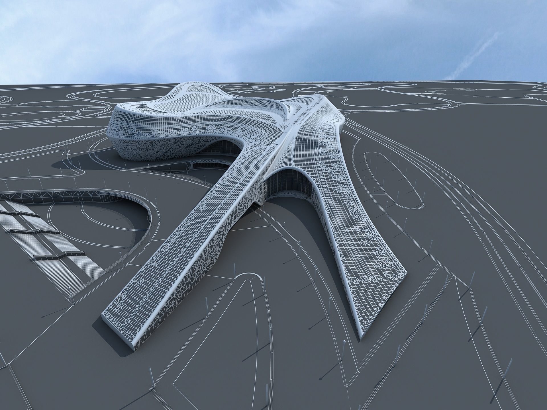 Commercial Center Complex 3D model_21