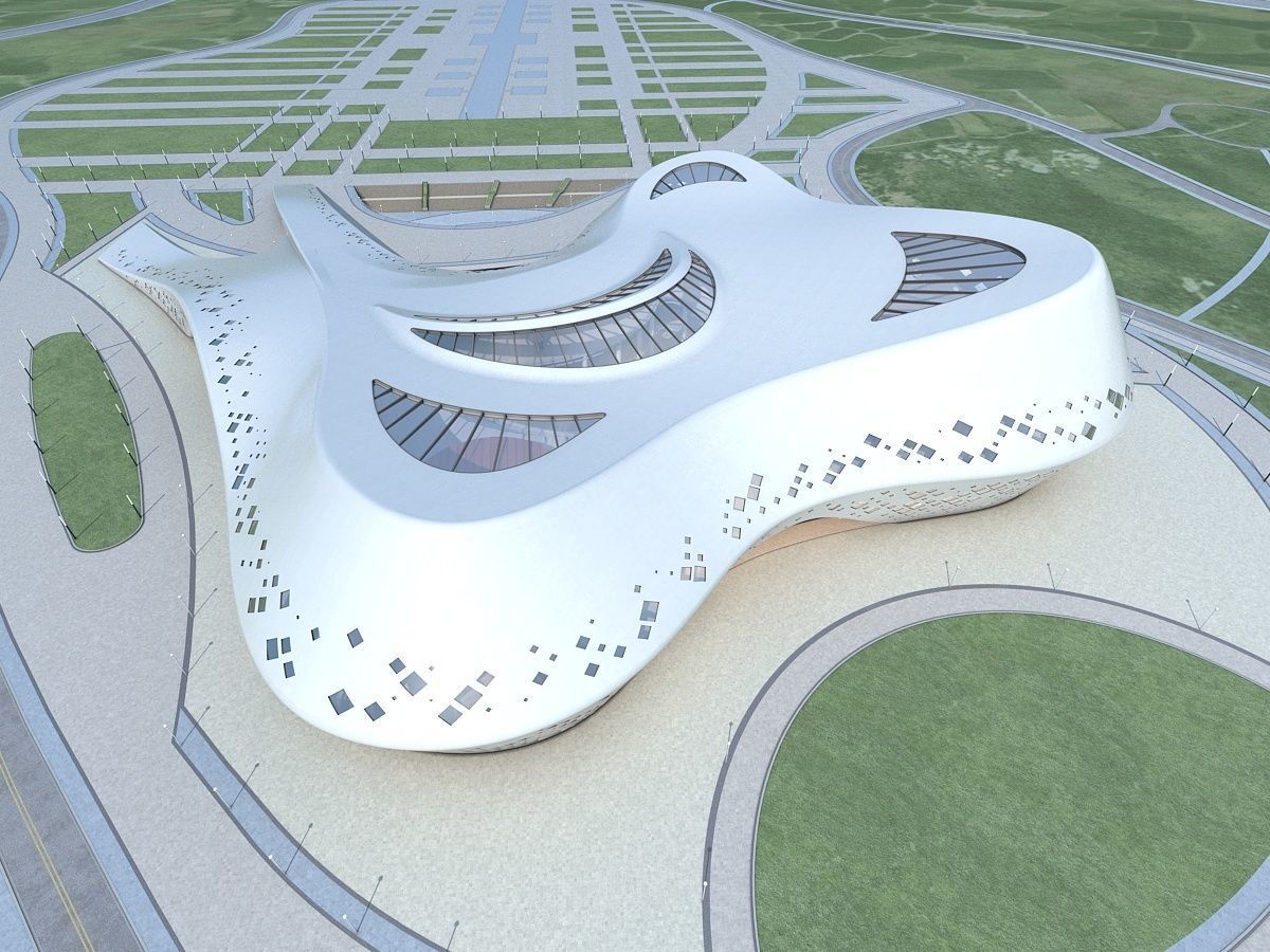 Commercial Center Complex 3D model_2