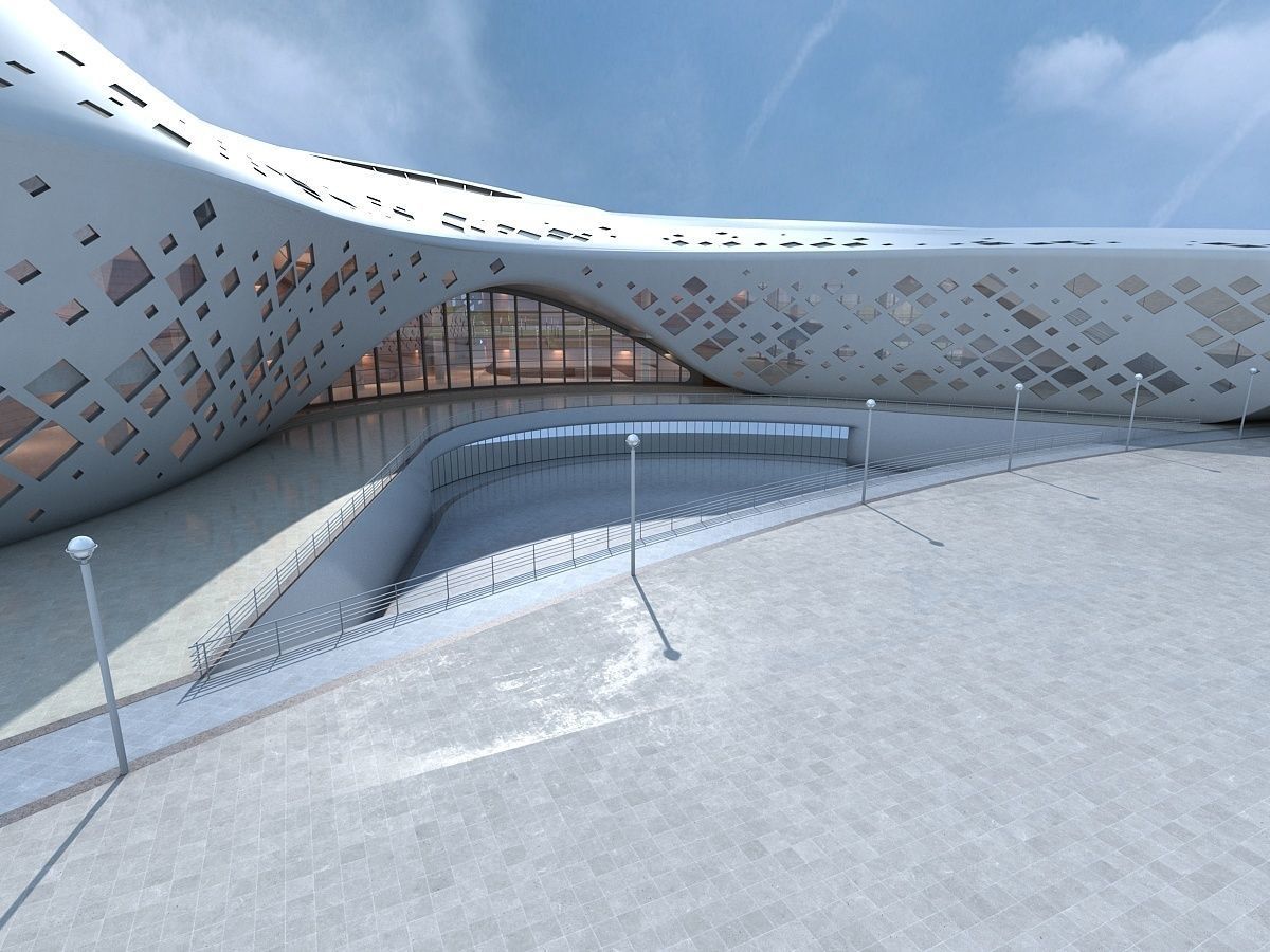 Commercial Center Complex 3D model_14