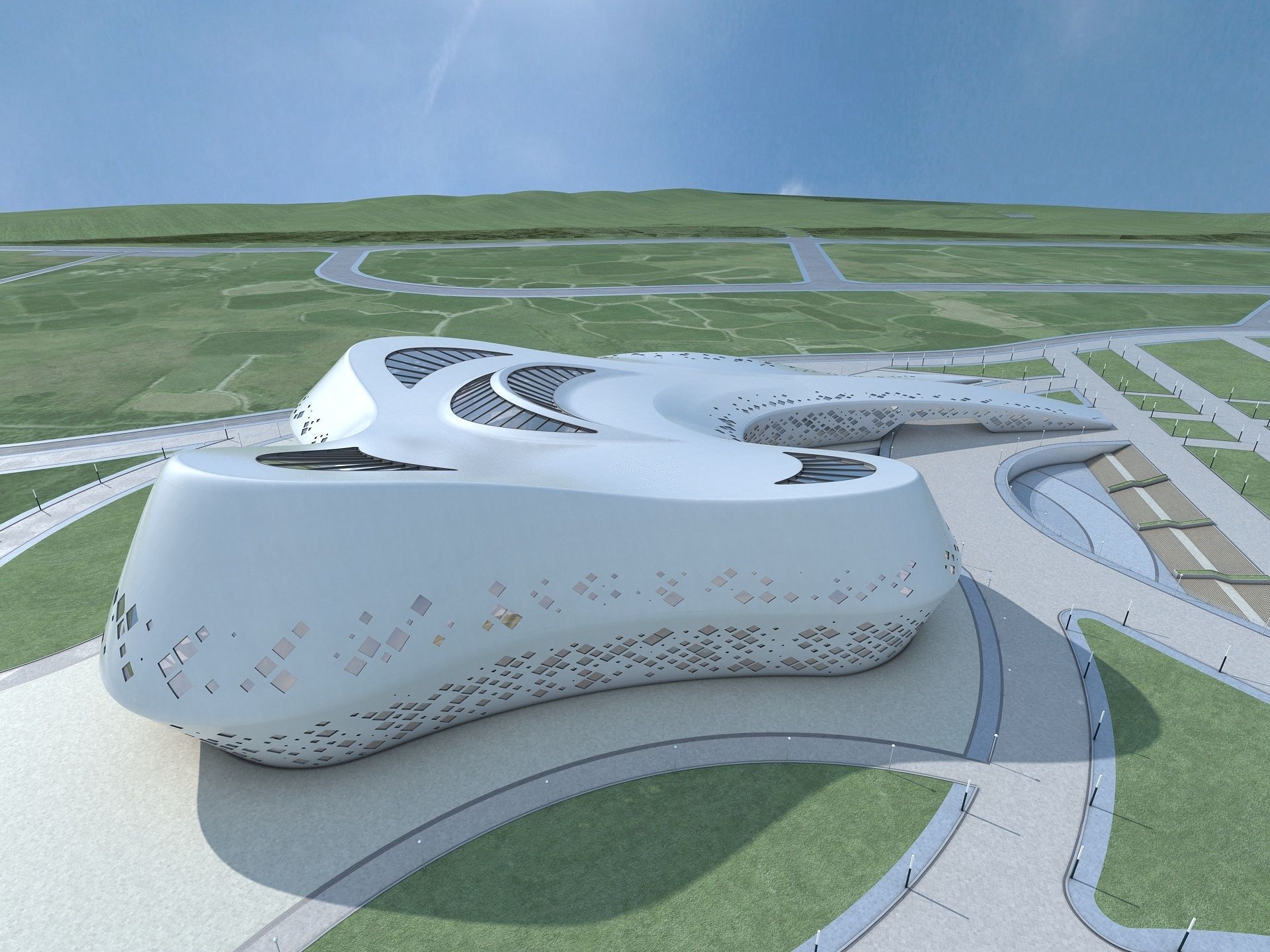 Commercial Center Complex 3D model_5