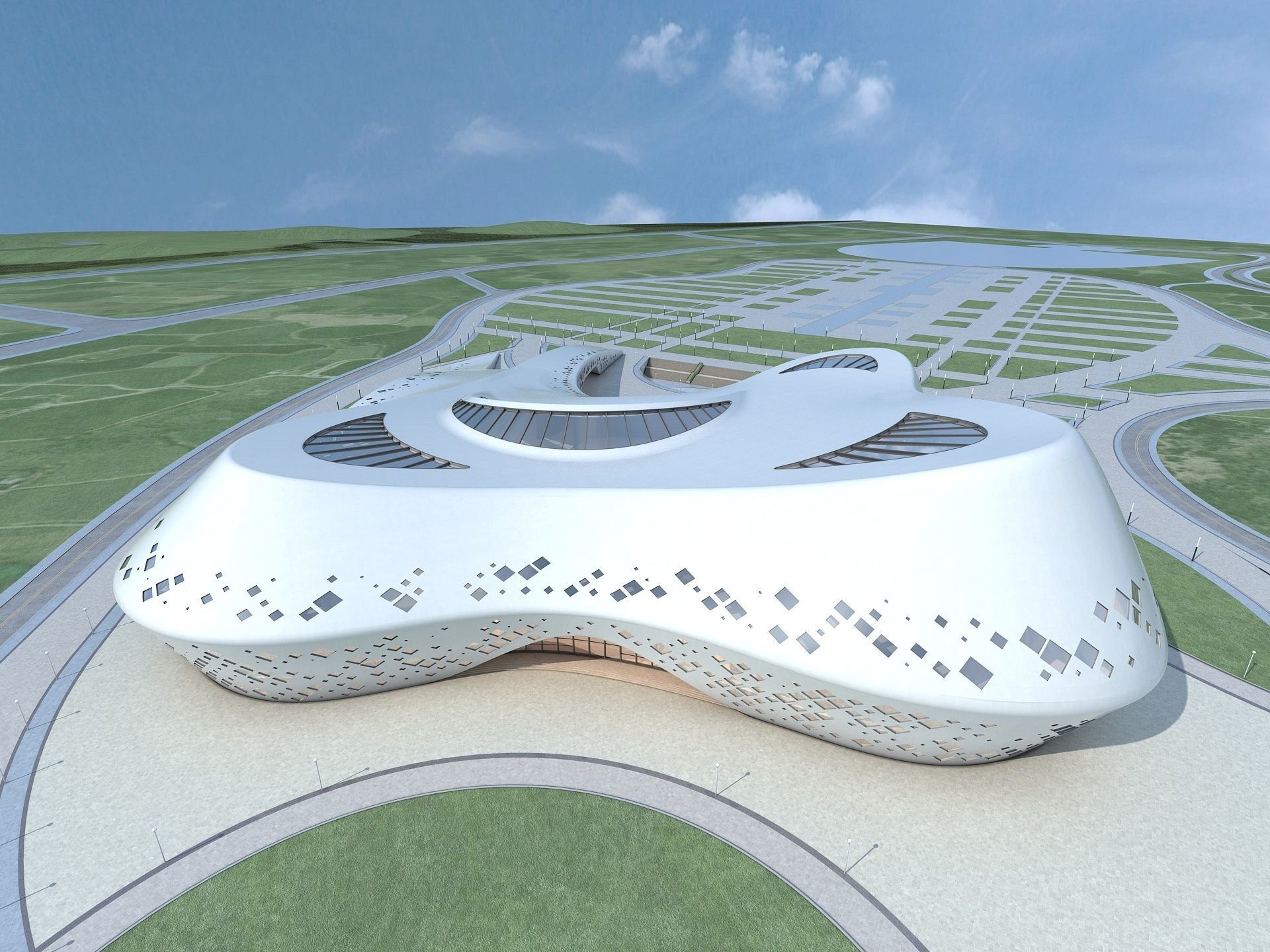 Commercial Center Complex 3D model_3