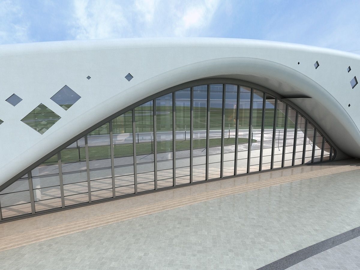 Commercial Center Complex 3D model_10