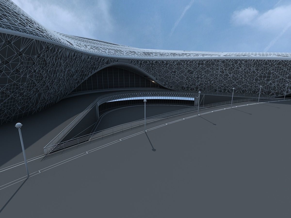 Commercial Center Complex 3D model_24