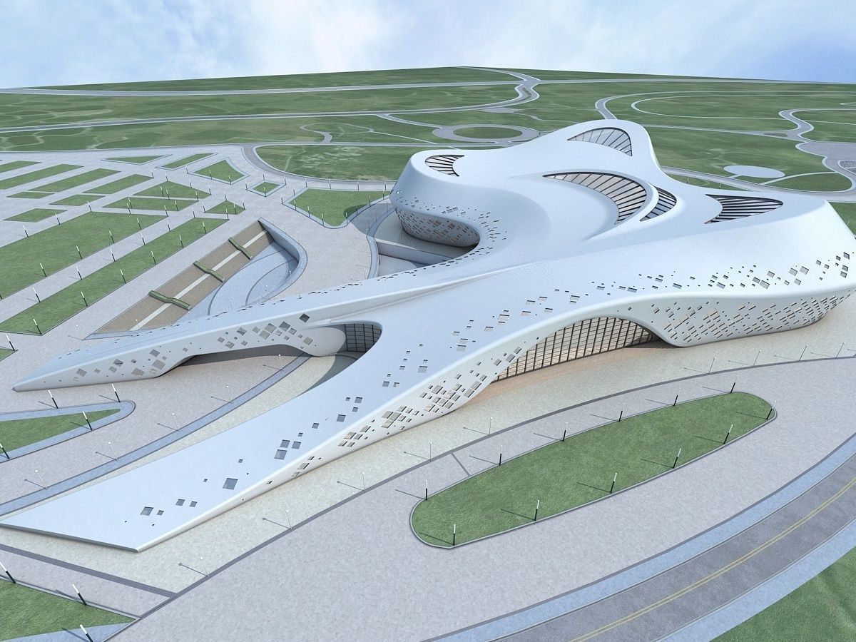 Commercial Center Complex 3D model_9