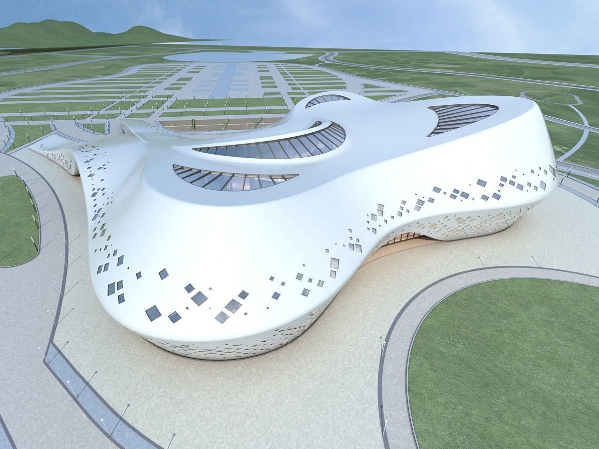 Commercial Center Complex 3D model_1