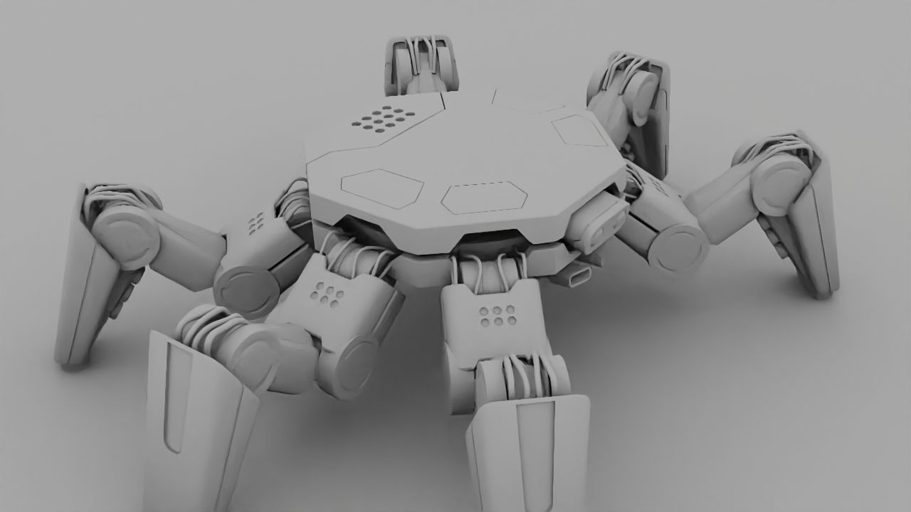 Spider Combat  rigged 3D model_32