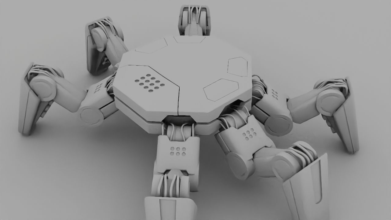 Spider Combat  rigged 3D model_34