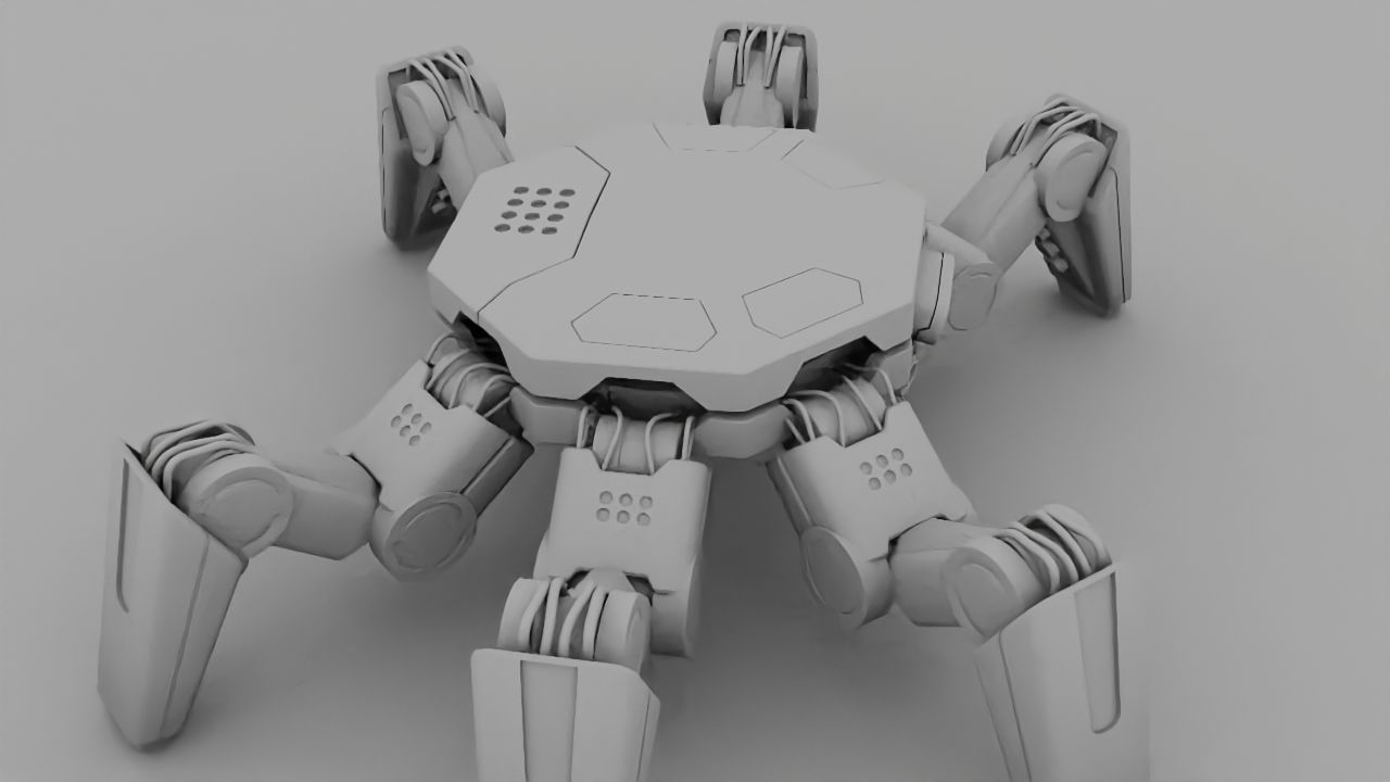 Spider Combat  rigged 3D model_33