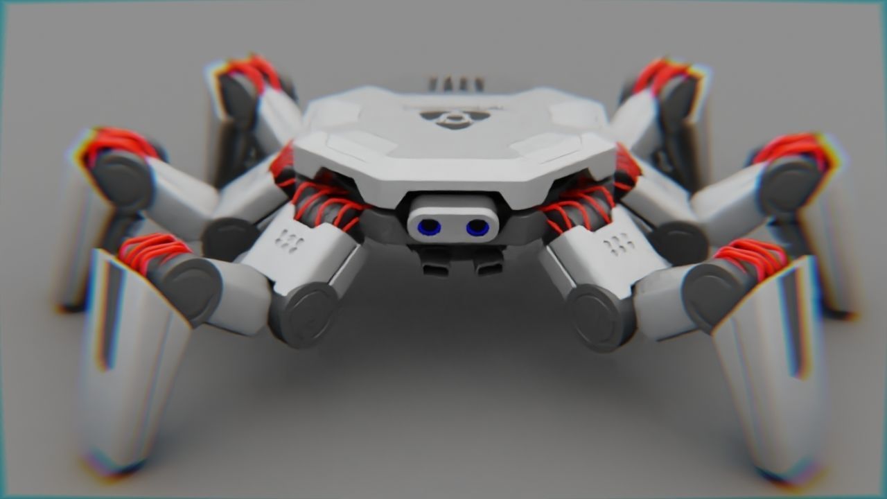 Spider Combat  rigged 3D model_15