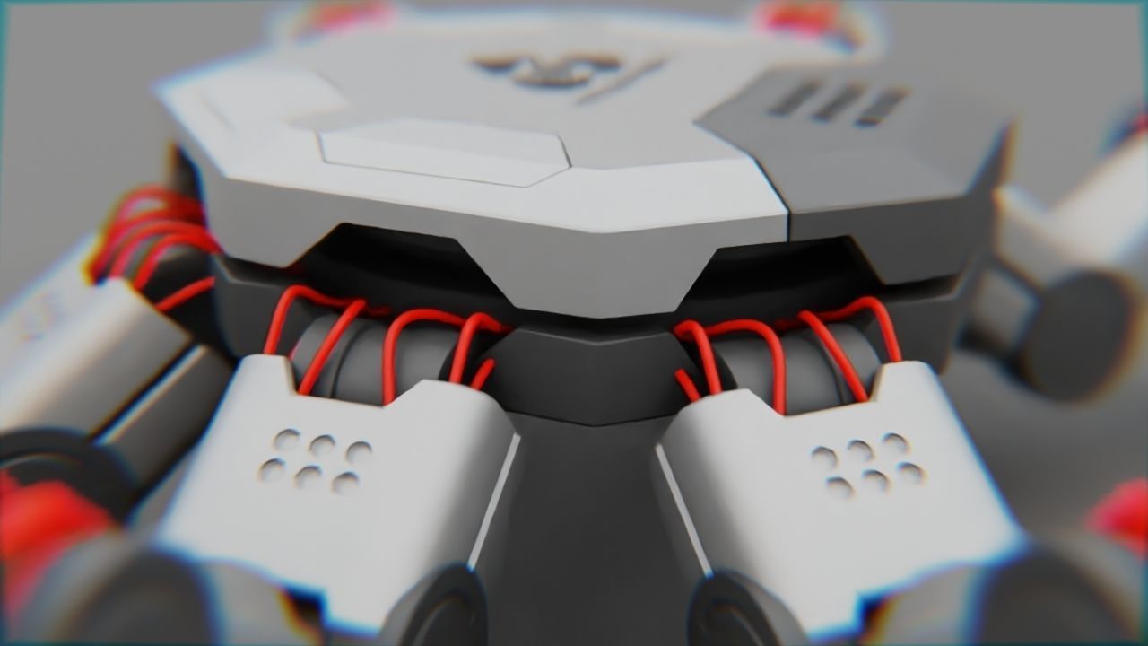 Spider Combat  rigged 3D model_20