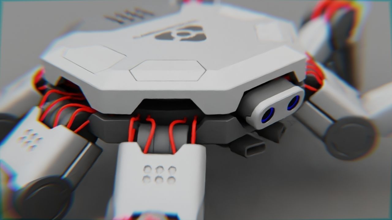 Spider Combat  rigged 3D model_25