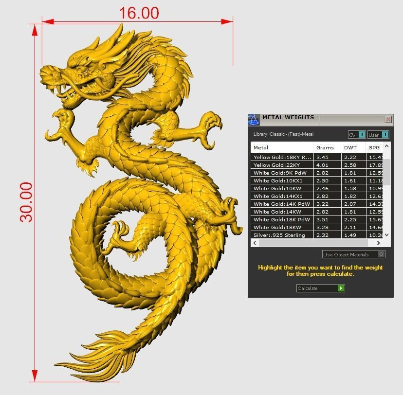 Asia china relief dragon pendant  beautiful   3D print model_6
