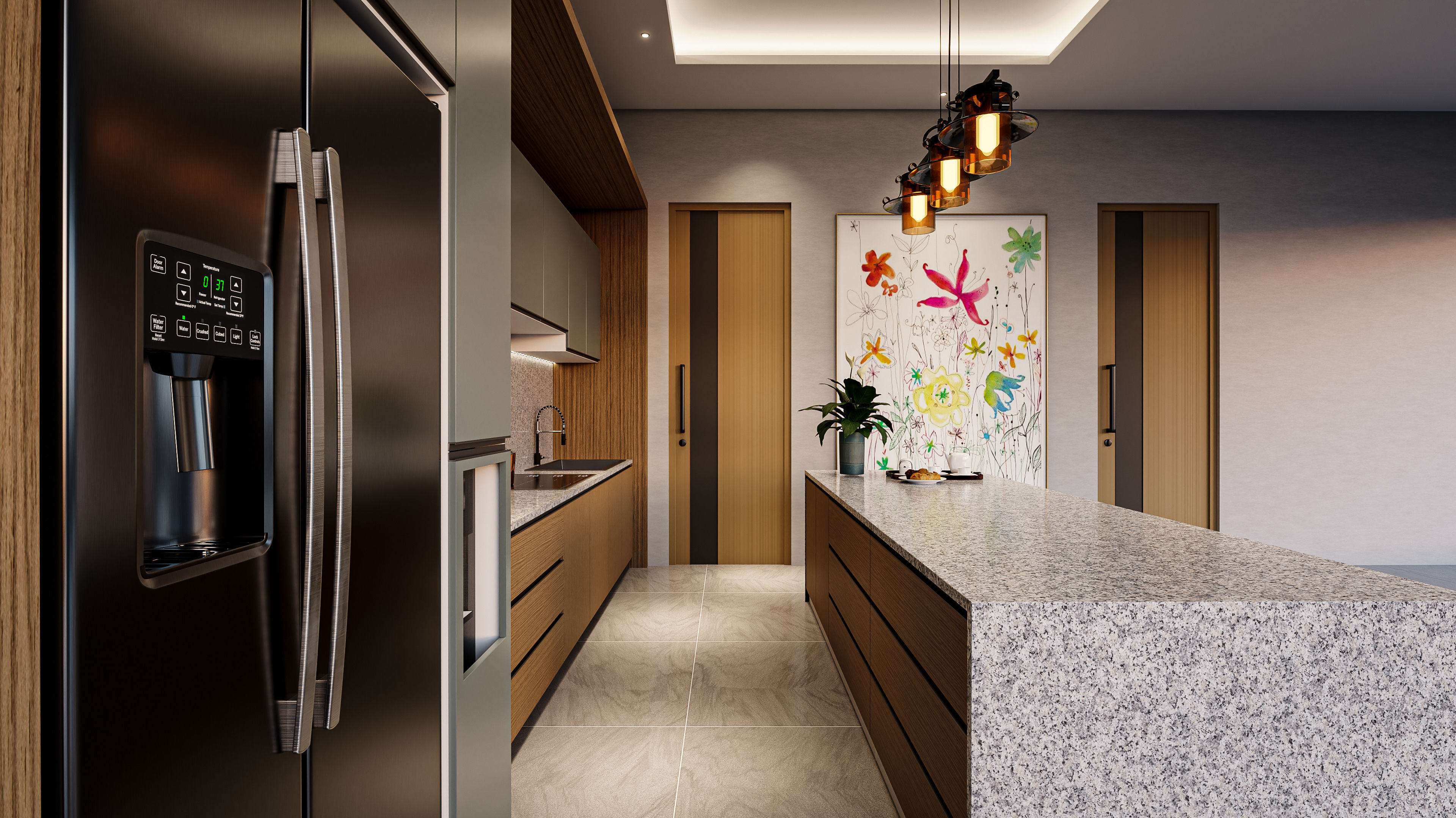 Kitchen Contemporer Style Blender - Fbx - Obj 3D model_2