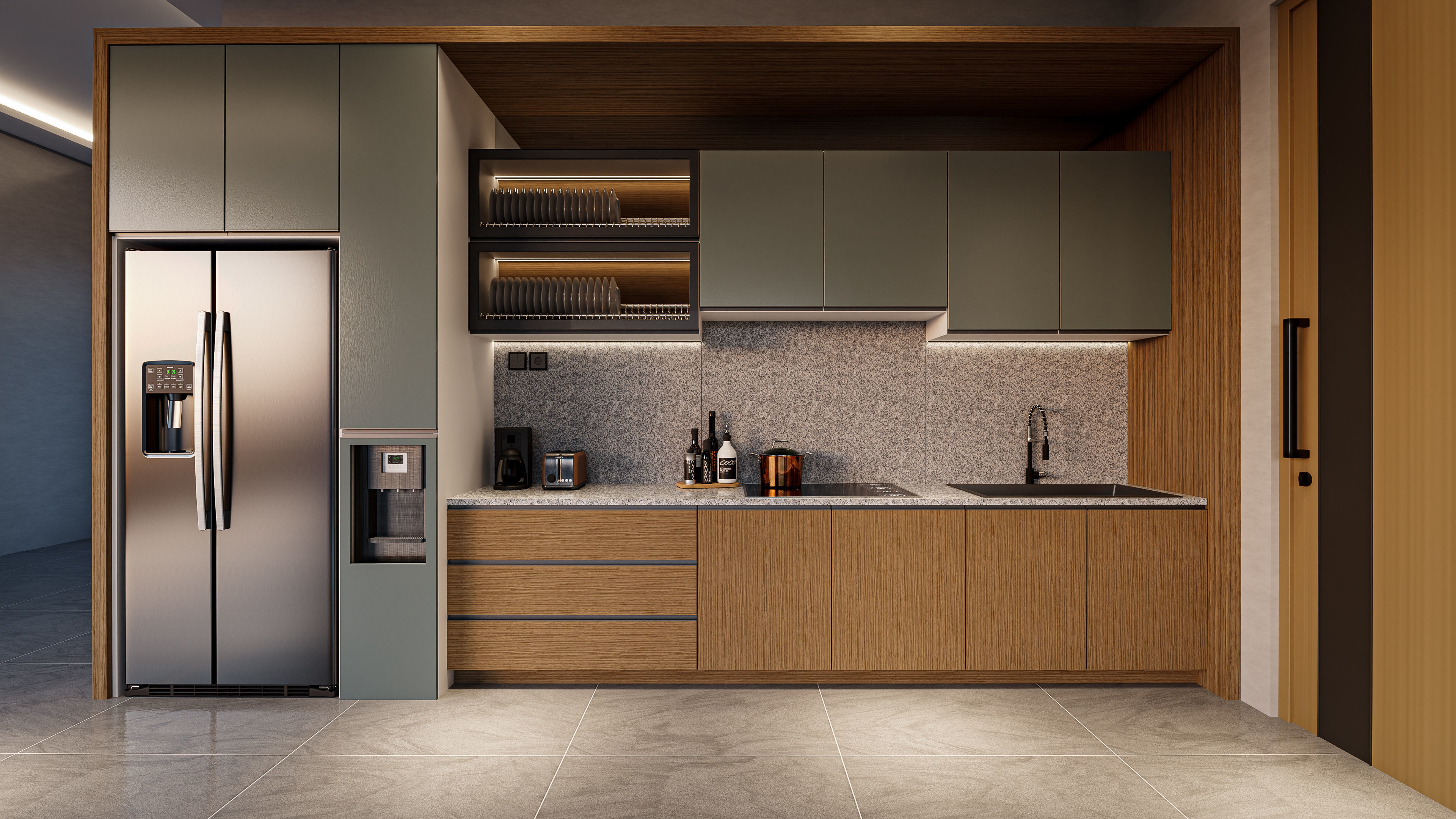 Kitchen Contemporer Style Blender - Fbx - Obj 3D model_4
