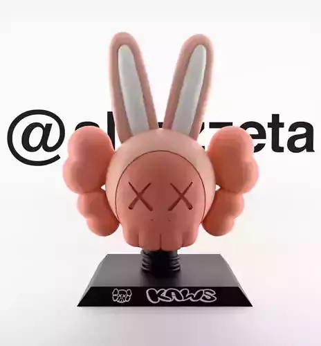 Kaws Bust Accomplice Rabbit Bunny for Print