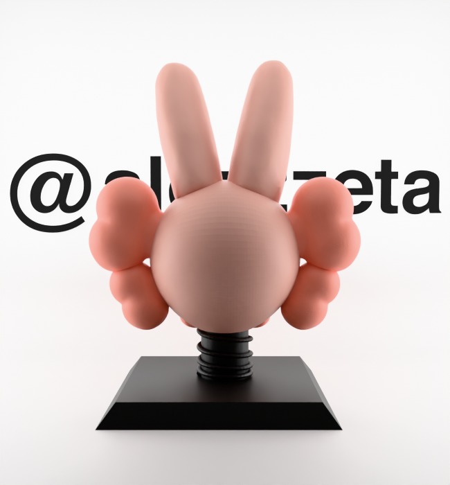 Kaws Accomplice x Bust Accomplice Textured Low-poly 3D model_28