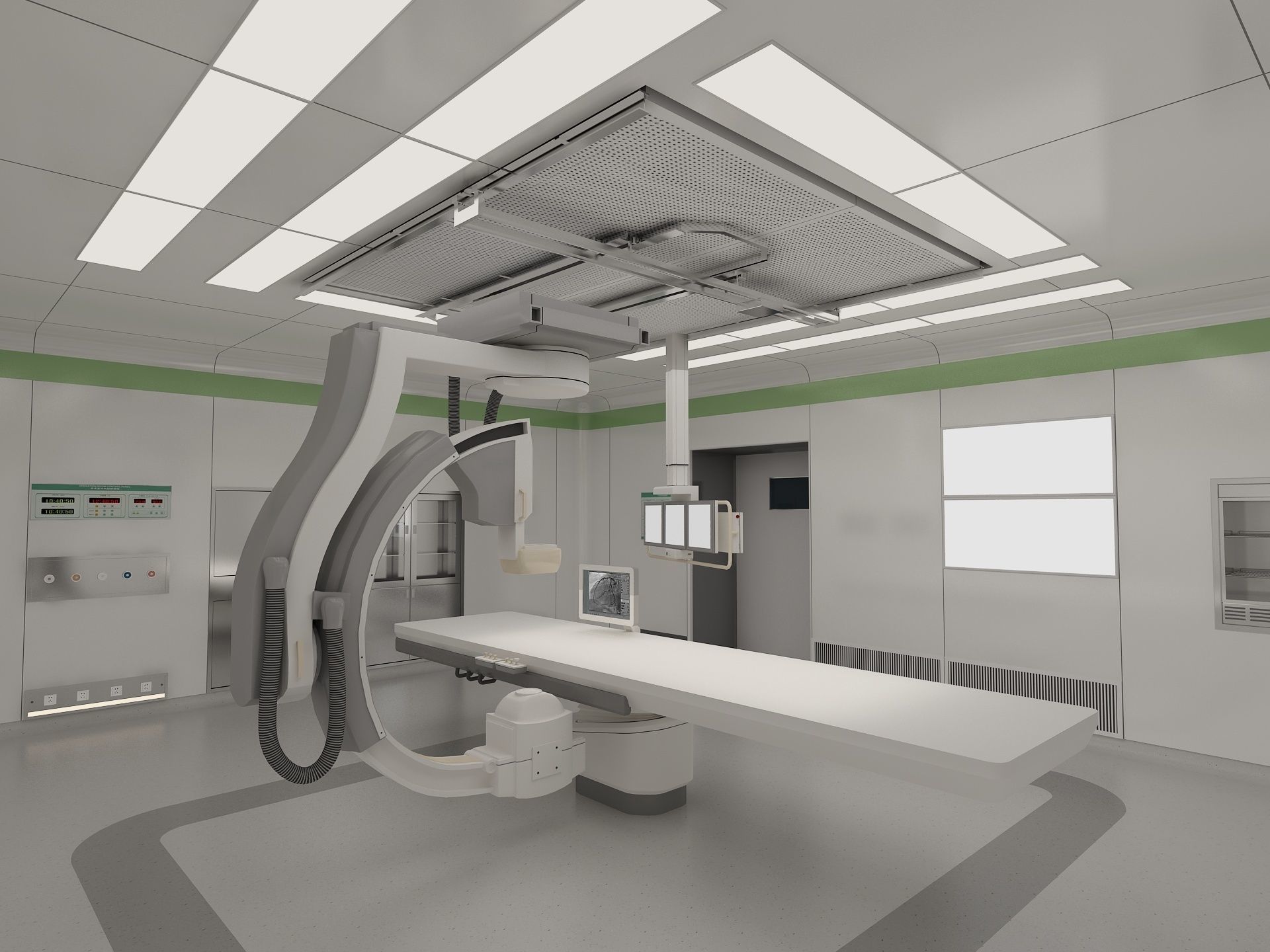 Hospital Operation Room 3D model_4