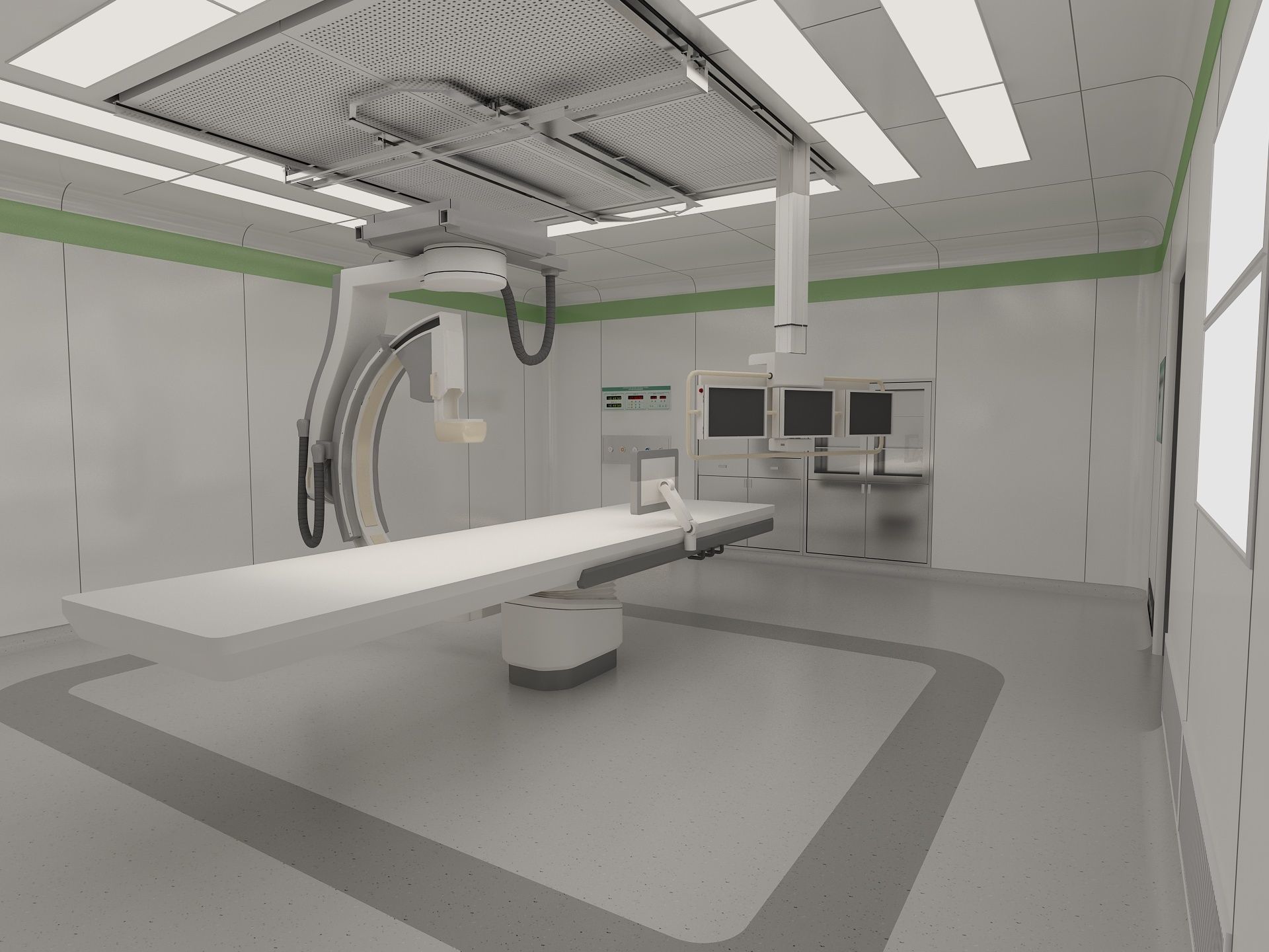 Hospital Operation Room 3D model_2