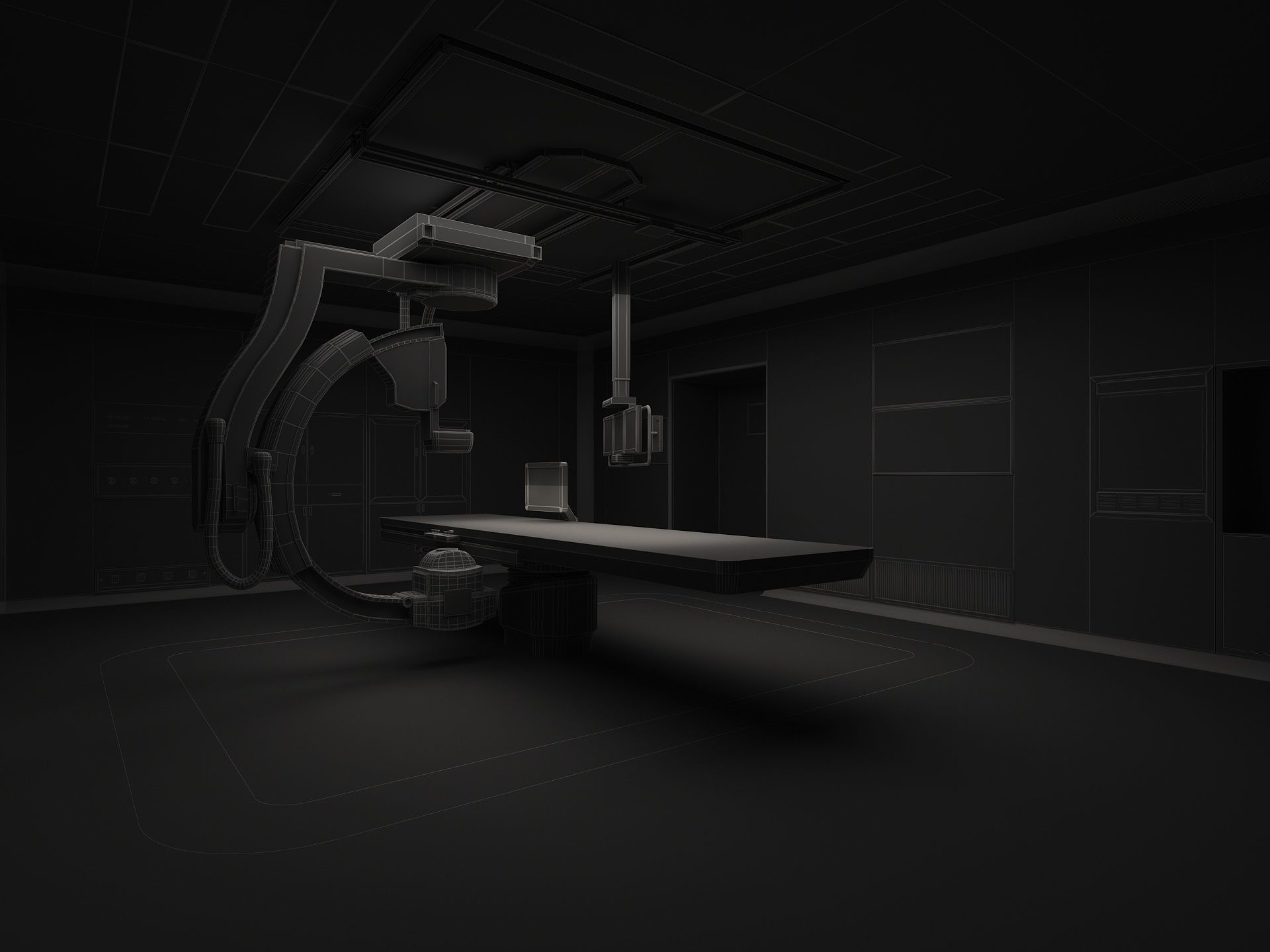 Hospital Operation Room 3D model_14