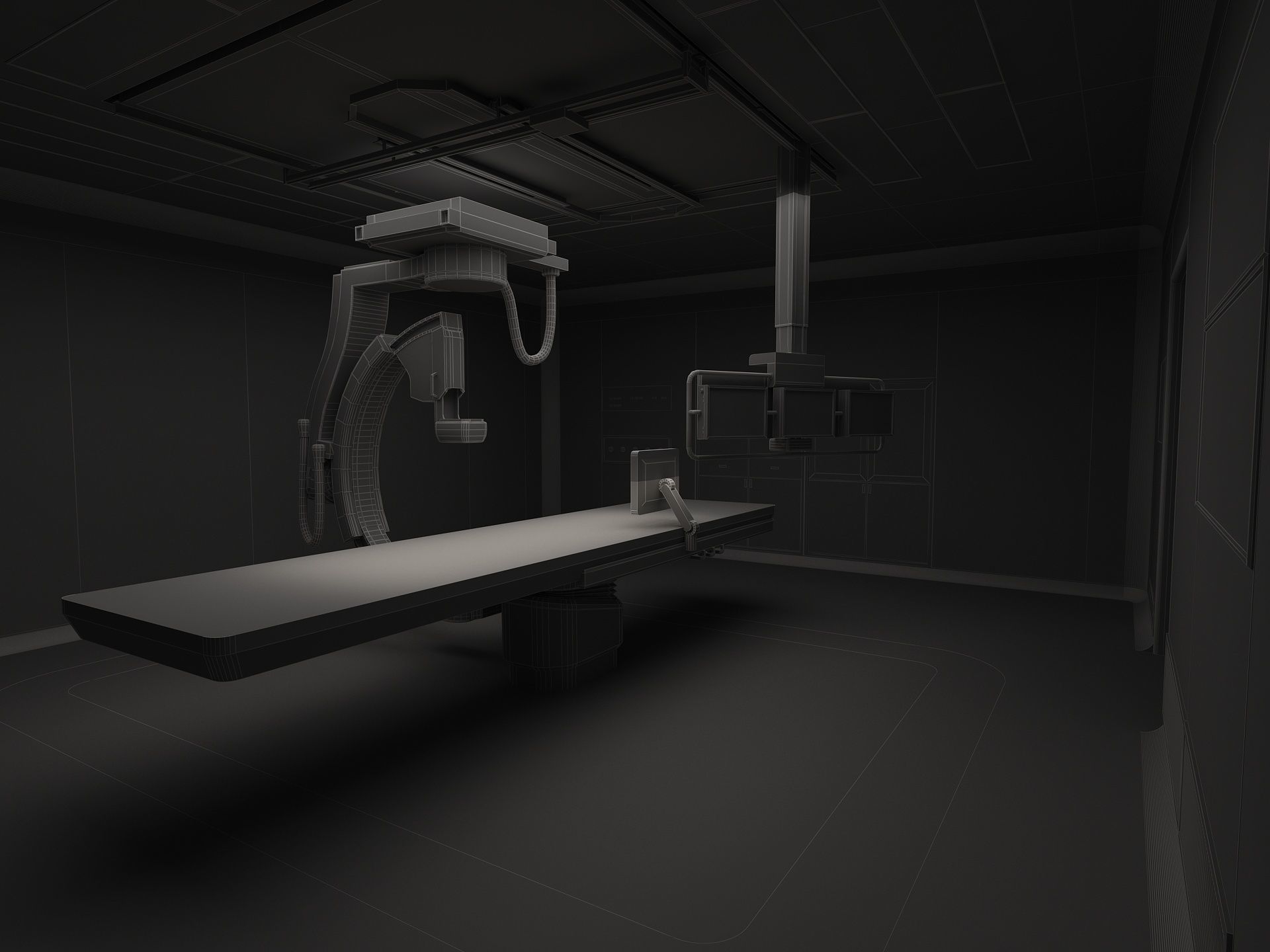 Hospital Operation Room 3D model_16
