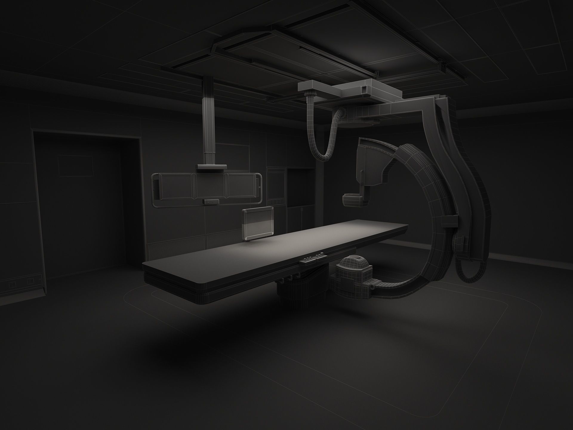 Hospital Operation Room 3D model_17