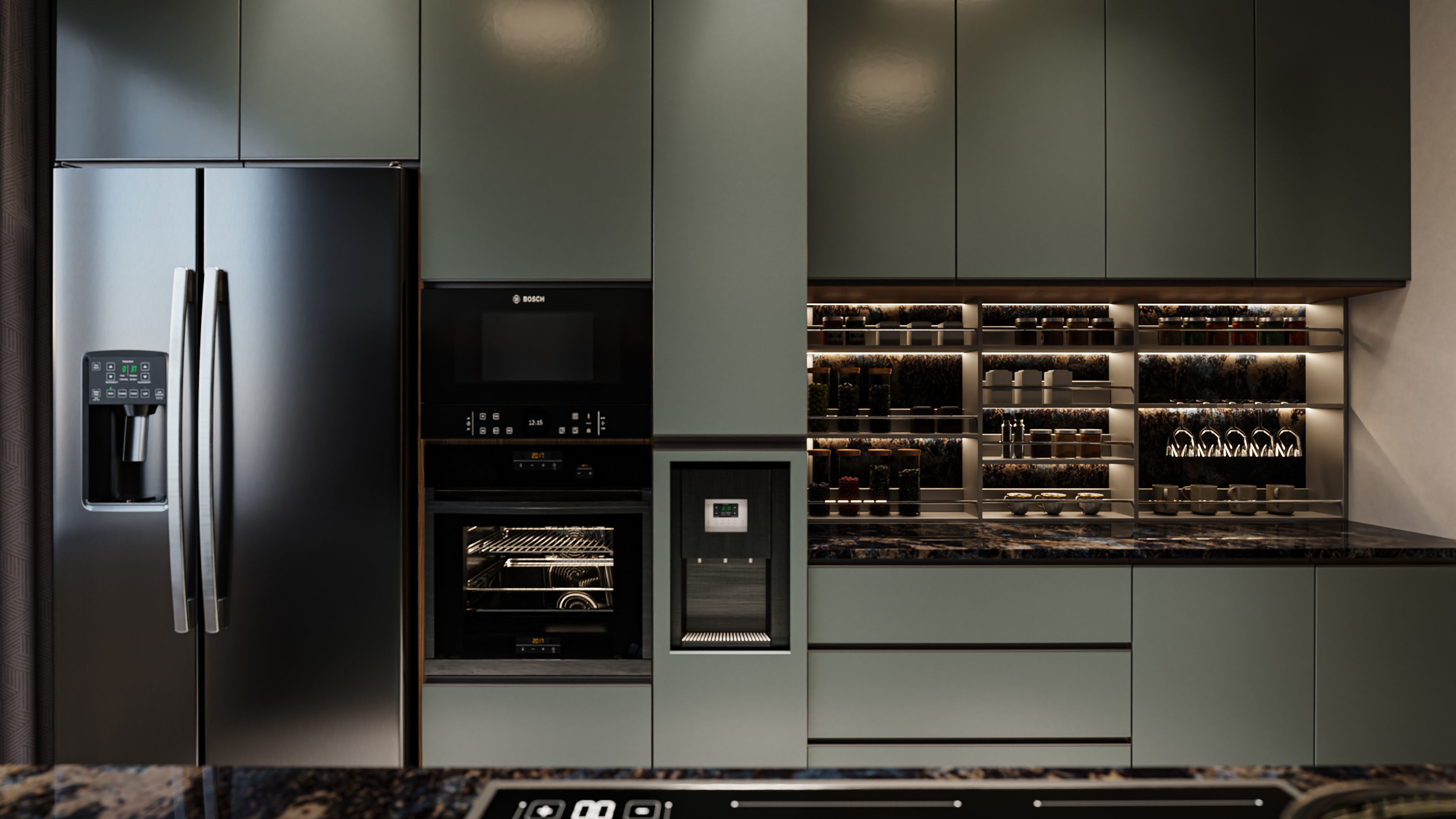 Kitchen Small Design Blender - Fbx -Obj 3D model_4