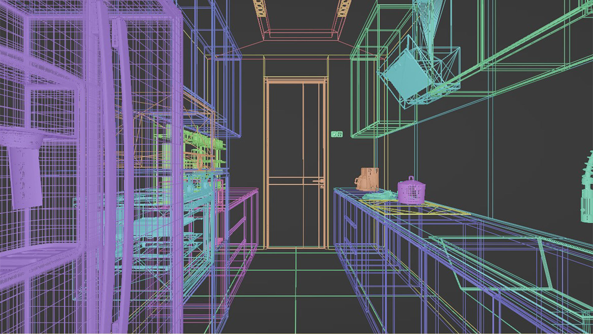 Kitchen Small Design Blender - Fbx -Obj 3D model_5