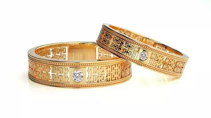 Wedding Band - 748 3D print model