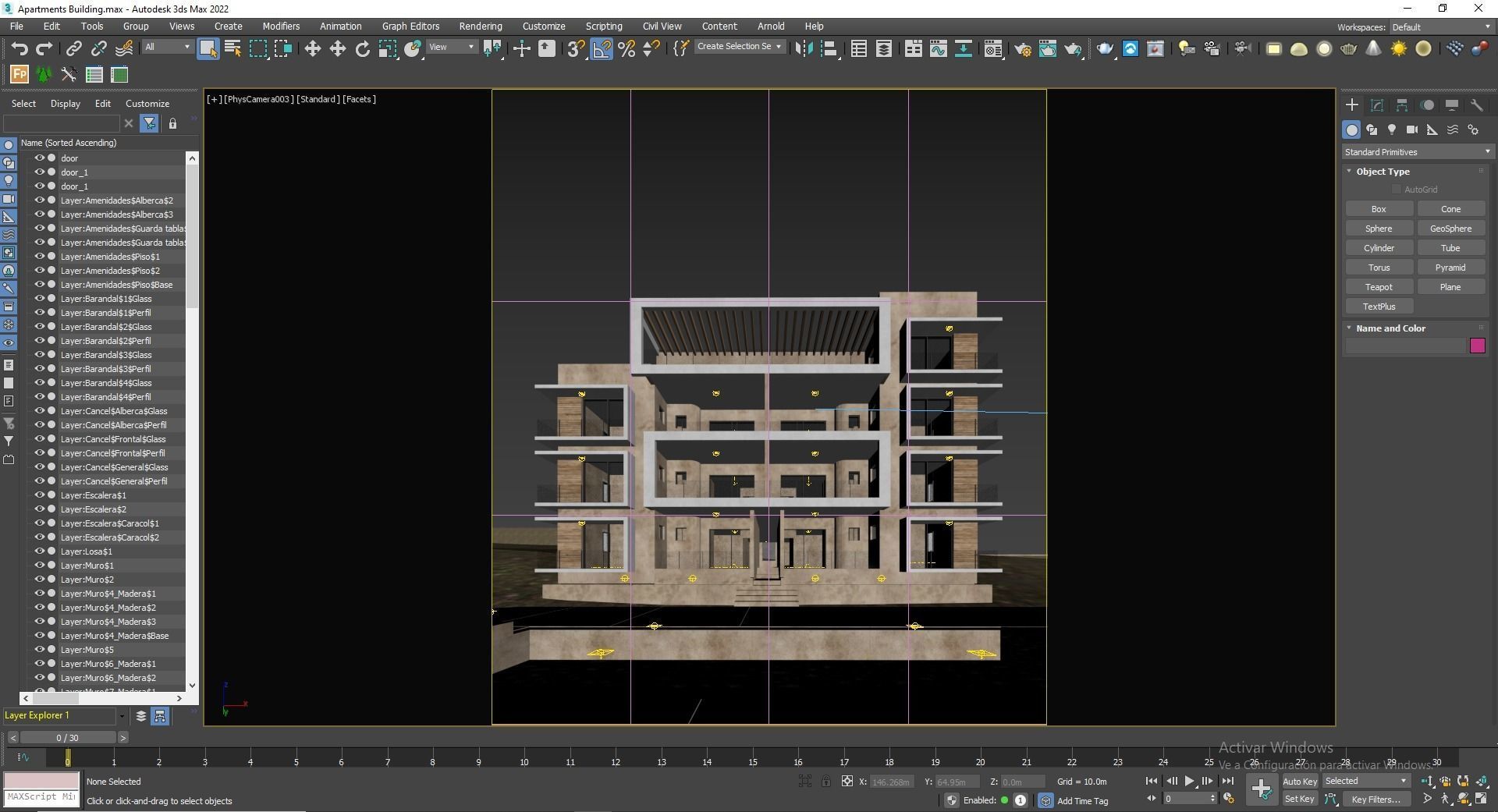 Apartments Building 3D model_20