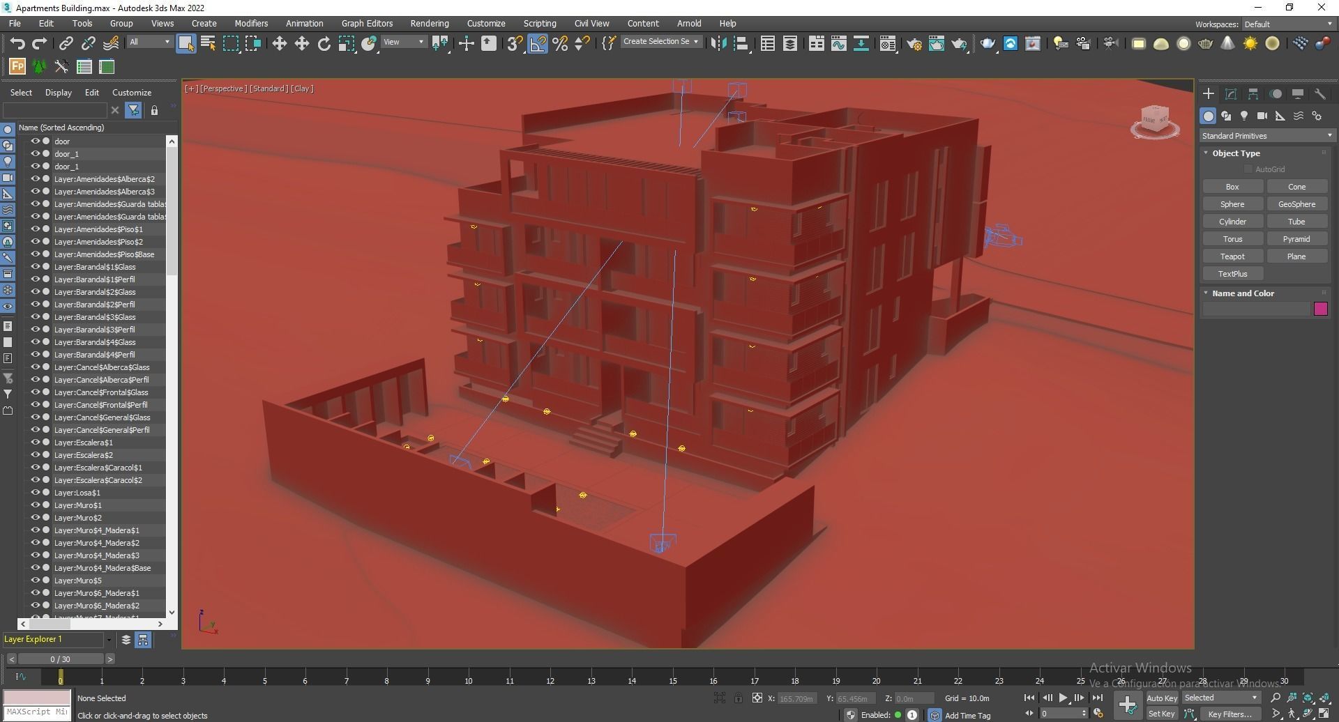 Apartments Building 3D model_14