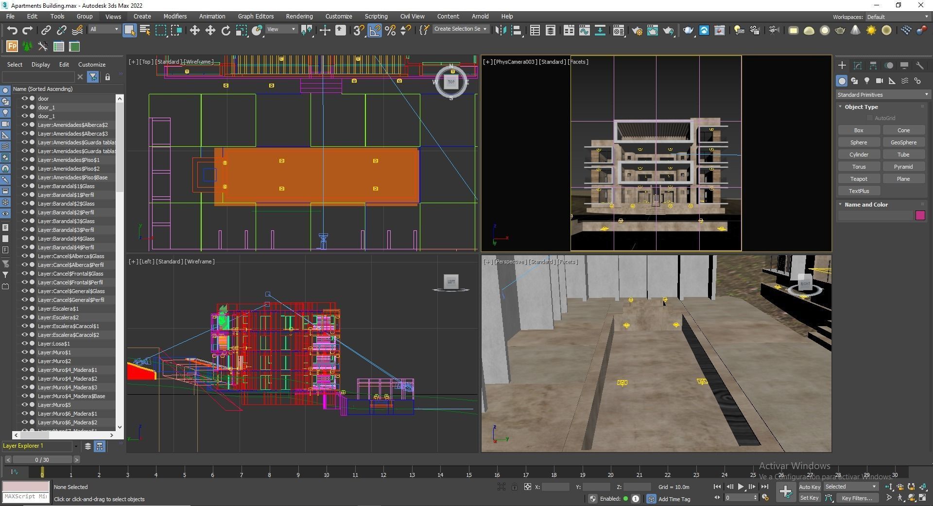 Apartments Building 3D model_19