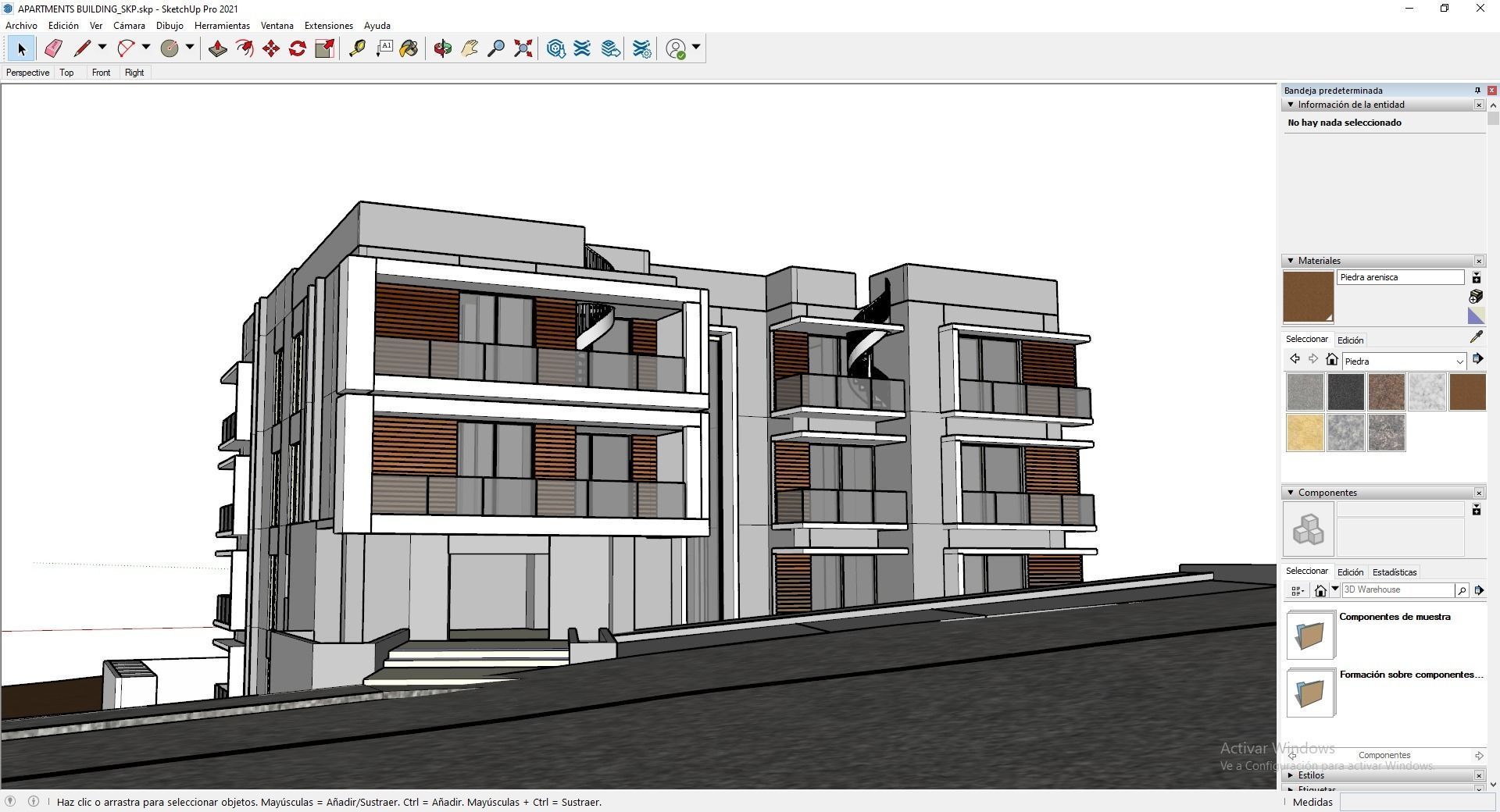 Apartments Building 3D model_16