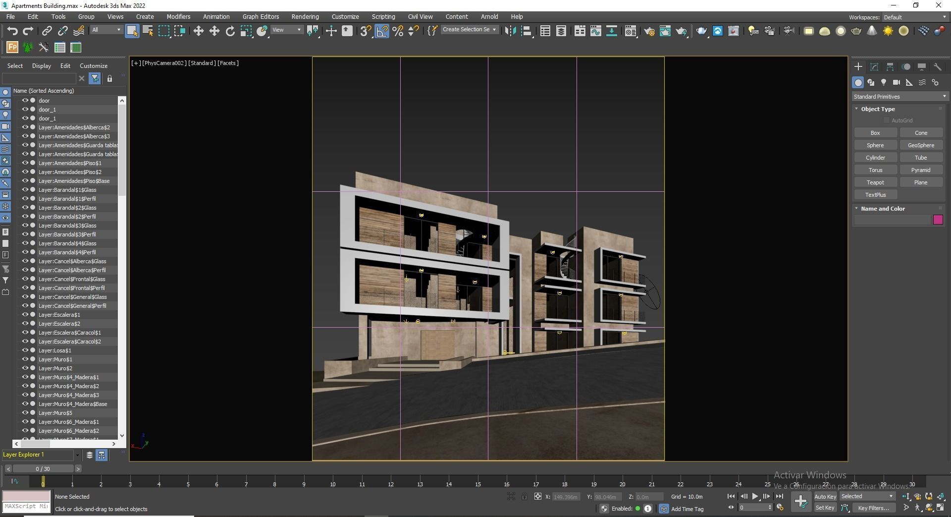 Apartments Building 3D model_21