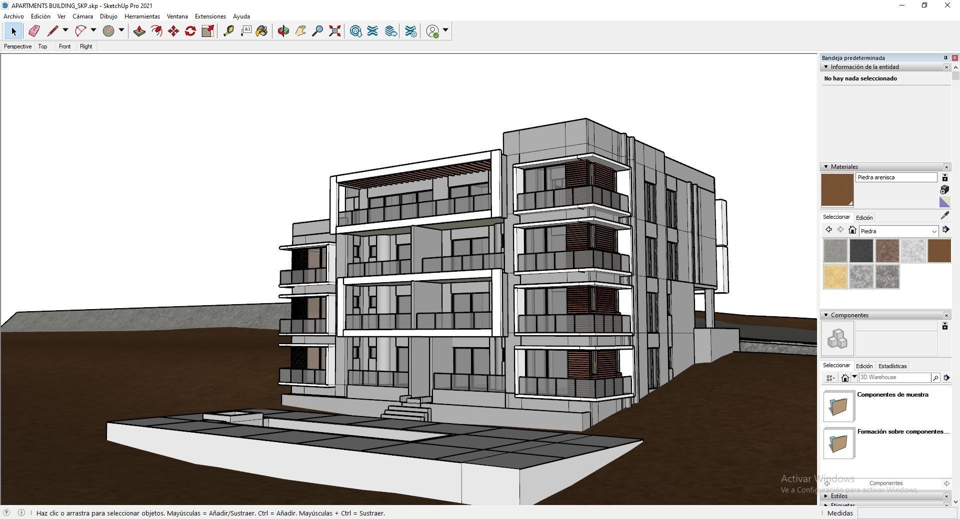 Apartments Building 3D model_17