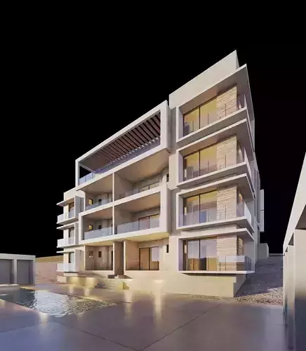 Apartments Building 3D model