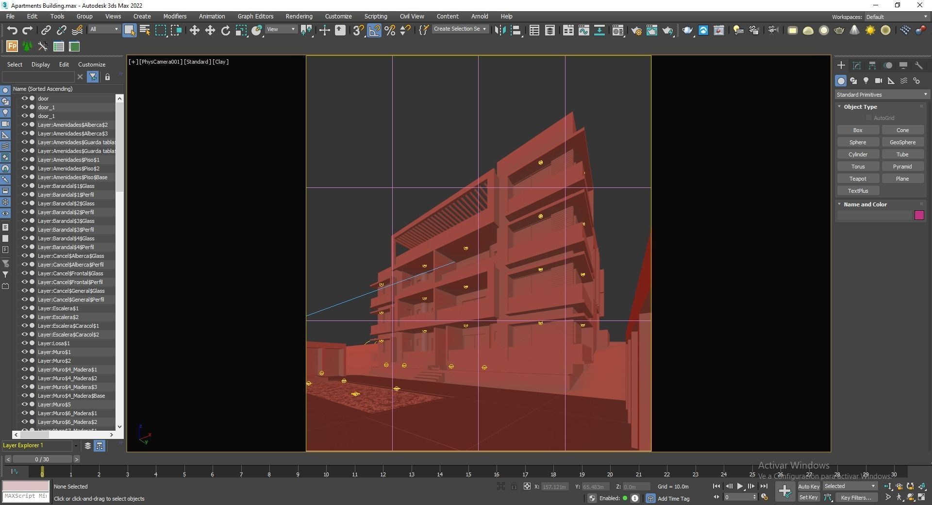 Apartments Building 3D model_11