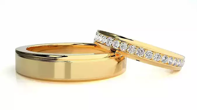 Wedding Band - 801 3D print model