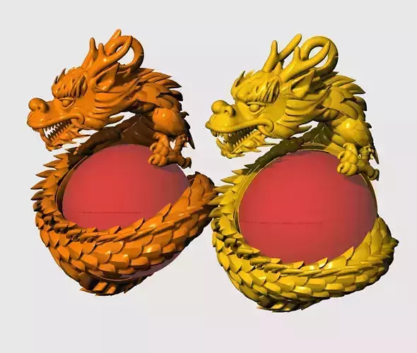 Dragon china style pendant Reliefs 26