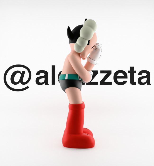 Kaws Astroboy Textured Low-poly 3D model_28