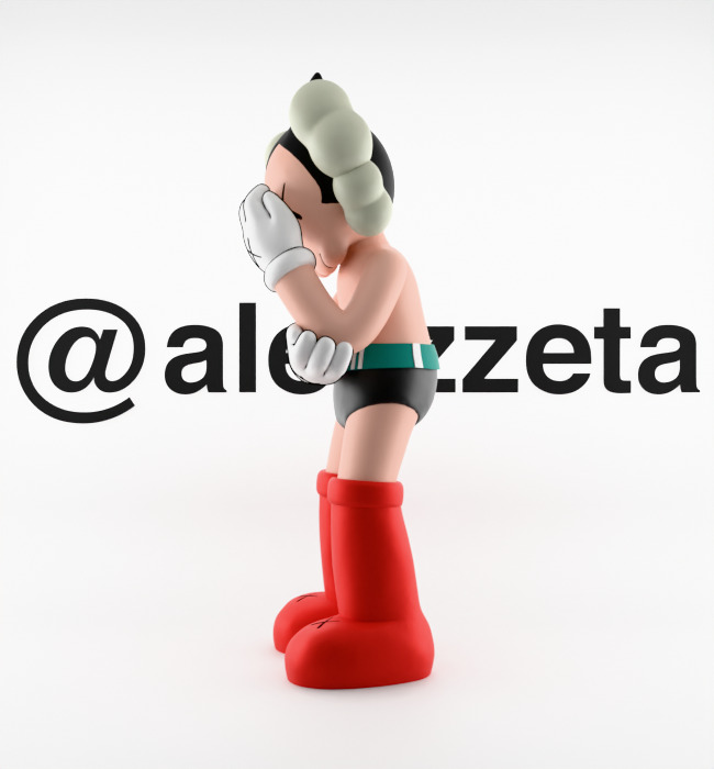 Kaws Astroboy Textured Low-poly 3D model_9