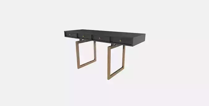 Office Table Low-poly 3D model