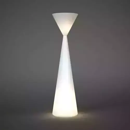 Modern Tall White Lamp